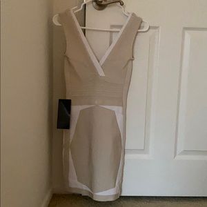bandage dress. Above the knee (I am 5’4”)